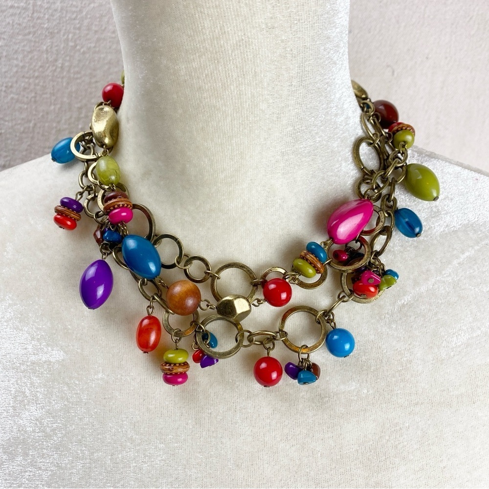 Premier Designs Parade Colorful Beaded Necklace